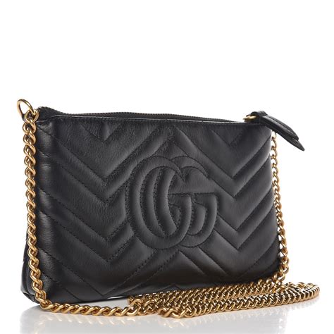 gucci calfskin matelasse mini gg marmont chain bag